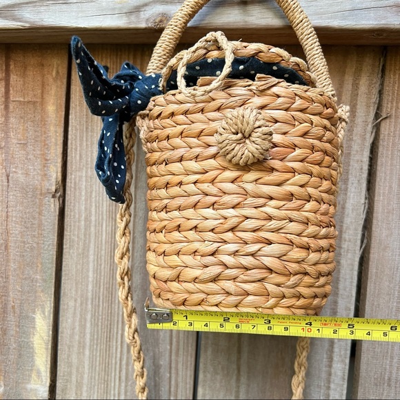 Zara straw crossbody basket bag - Picture 5 of 13